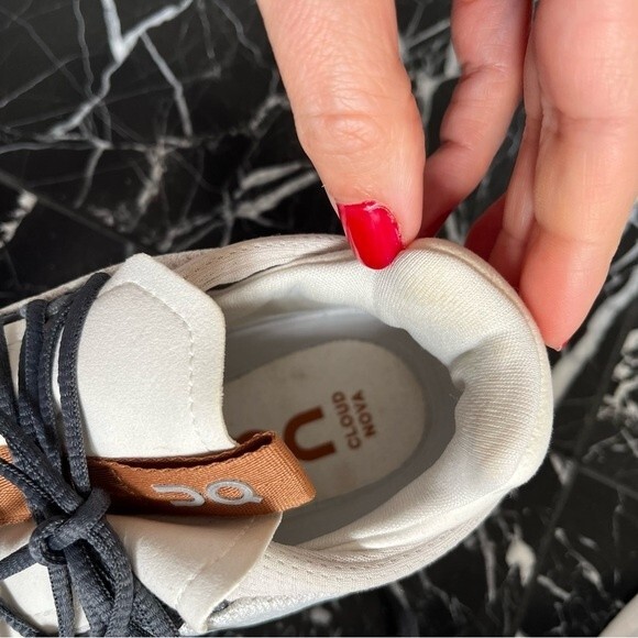 ON Running Couldnova Sneakers in White Pearl  7 - Picture 14 of 16